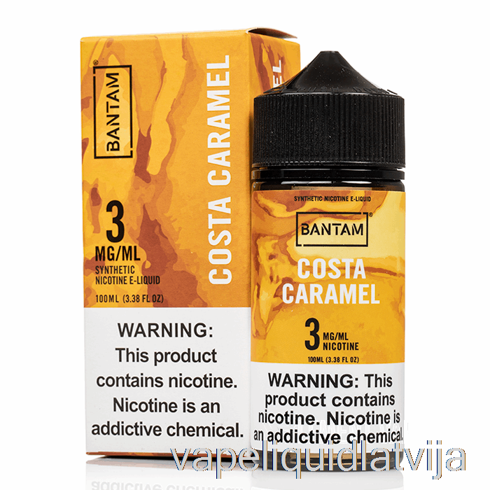 Costa Caramel - Bantam Vape - 100ml 3mg Vape šķidrums